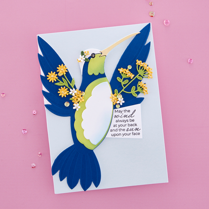 Spellbinders - Hummingbird Card Creator Etched Dies