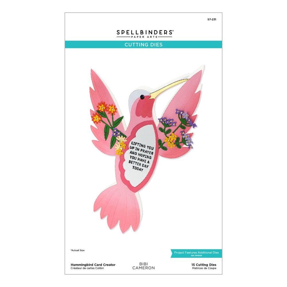 Spellbinders - Hummingbird Card Creator Etched Dies