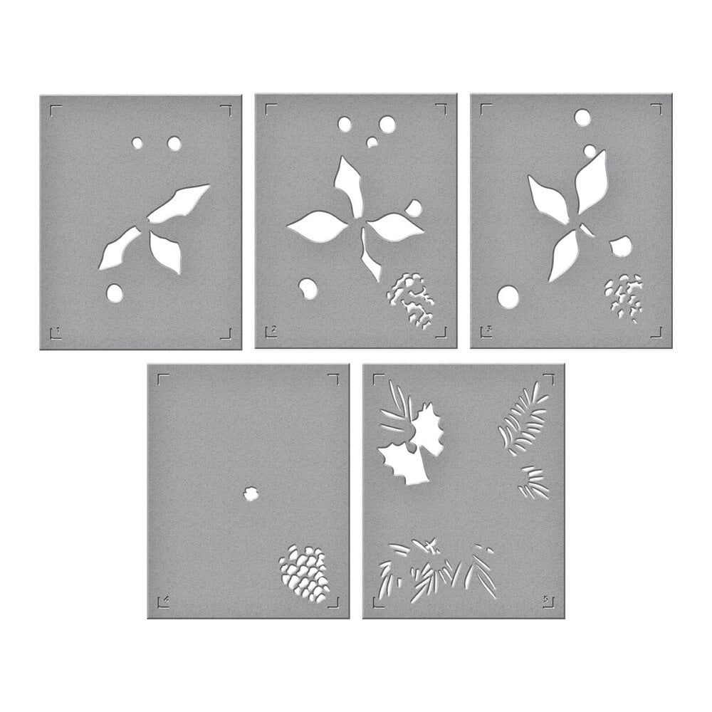 Spellbinders - Full Bloom Poinsettia  Layering Stencils