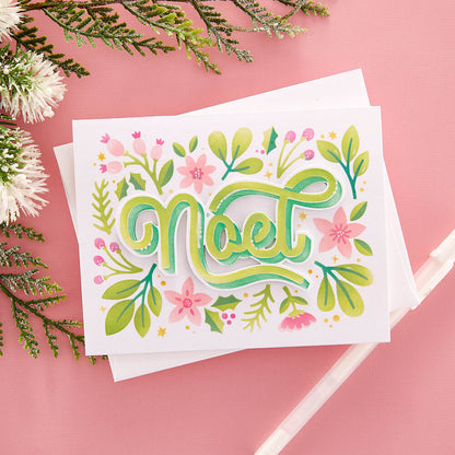 Spellbinders - Layered Noel Foliage Stencil & Die Bundle