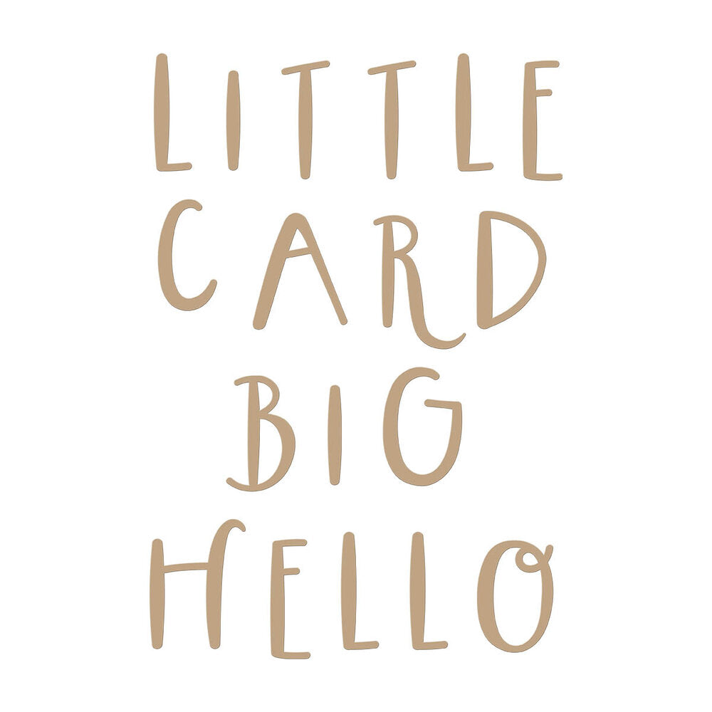 Spellbinders - Little Card Big Hello Glimmer Hot Foil Plate