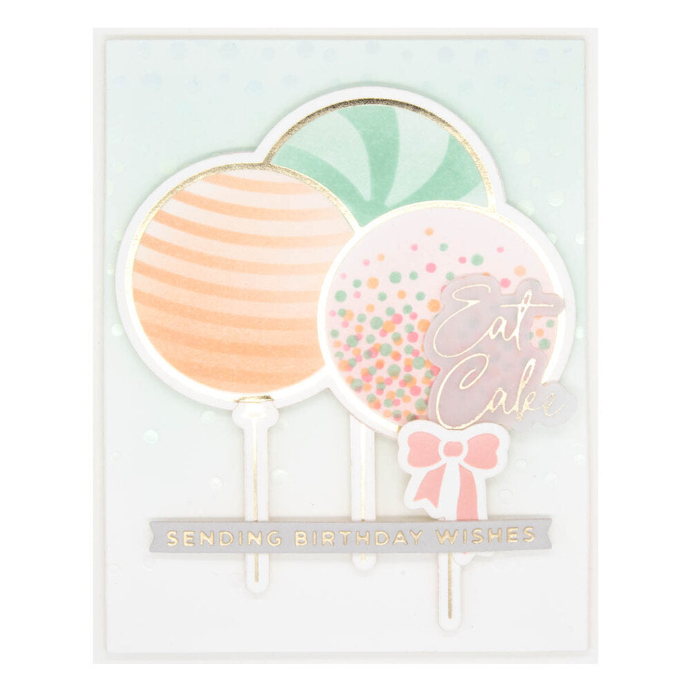Spellbinders - Party Balloons Bouquet Glimmer Hot Foil Plate & Die Set