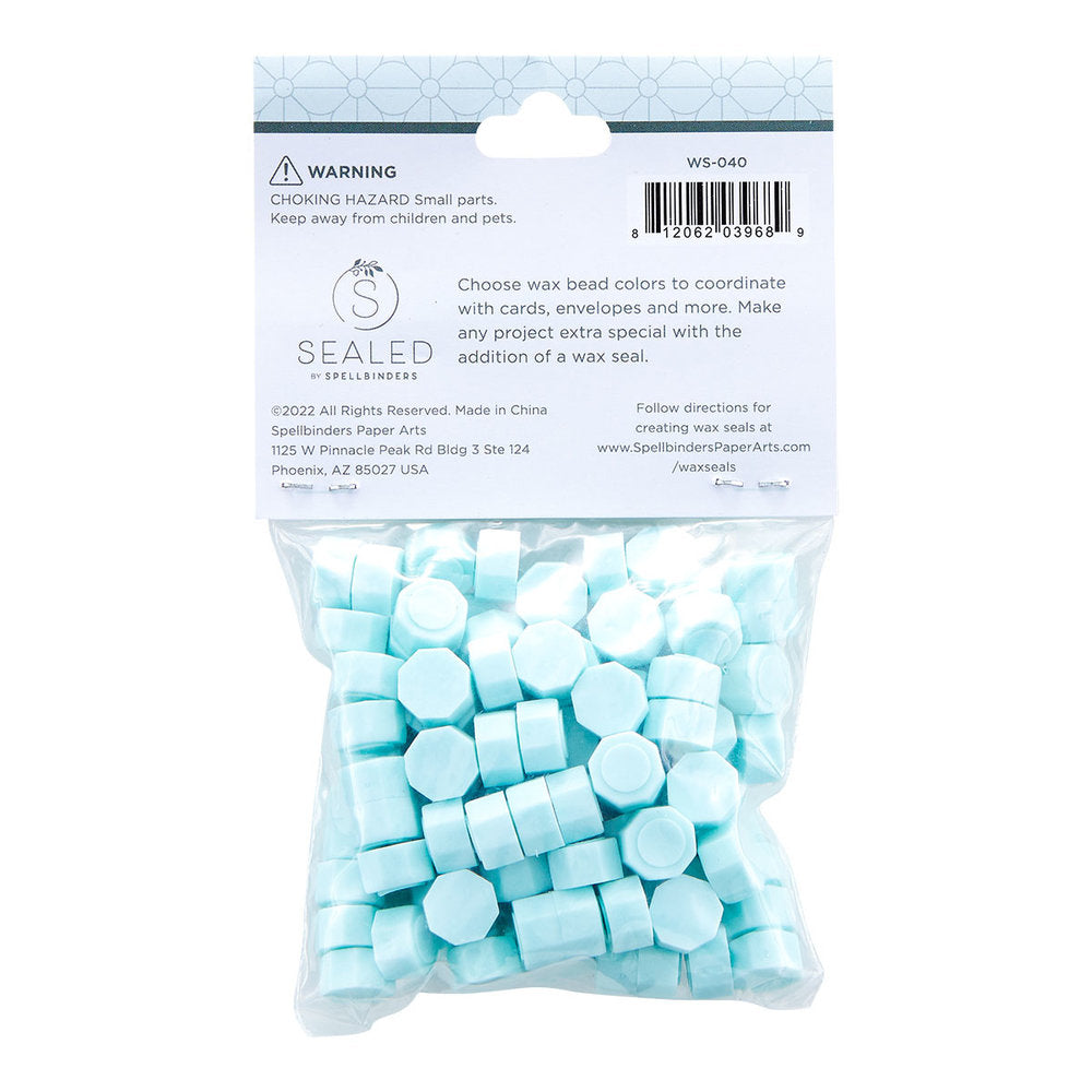Spellbinders - Pastel Aqua Wax Beads