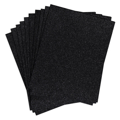Spellbinders - Pop-Up Die Cutting Glitter Foam Sheets Black (10 pcs)