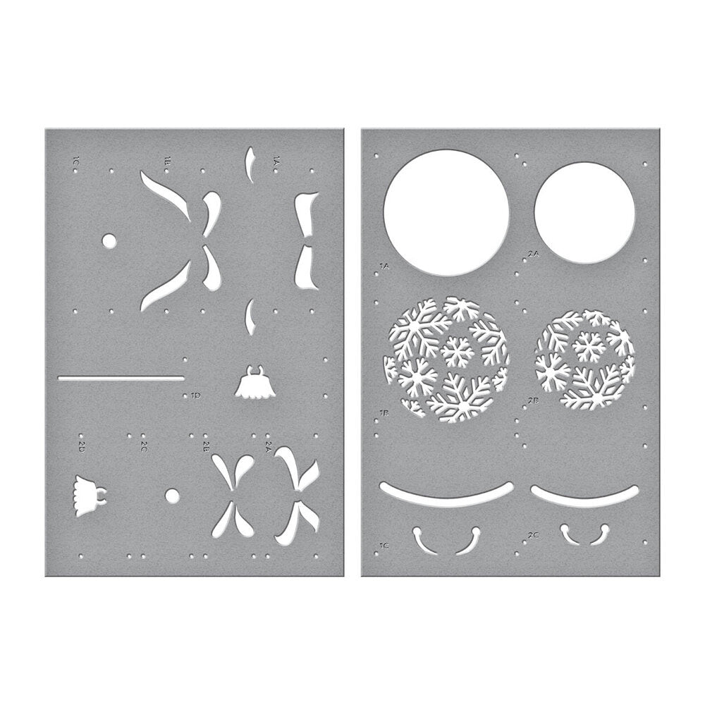 Spellbinders - Snowflake Ornaments Stencil