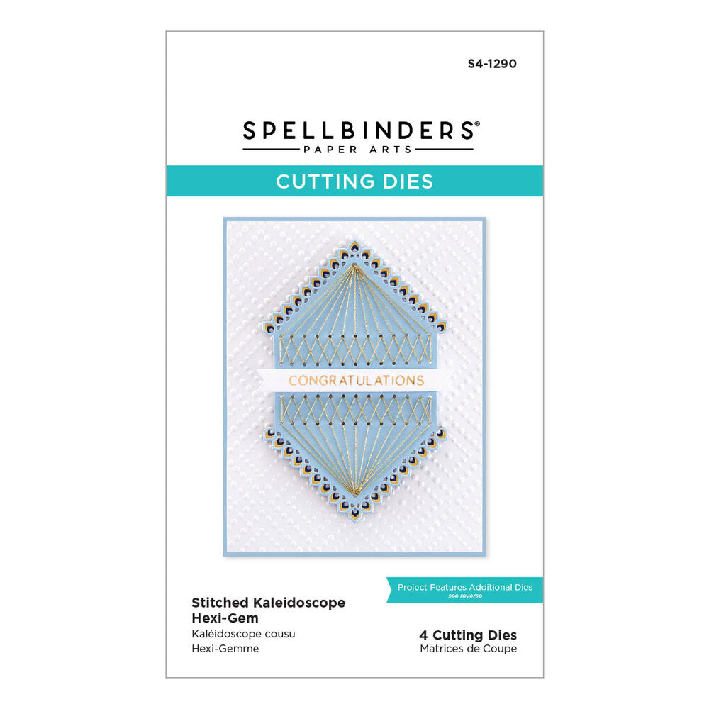 Spellbinders - Stitched Kaleidoscope Hexi-Gem Etched Dies