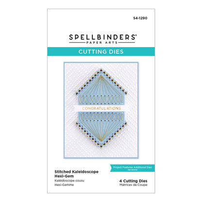 Spellbinders - Stitched Kaleidoscope Hexi-Gem Etched Dies