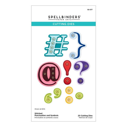 Spellbinders - Stitched Punctuation and Symbols Etched Dies