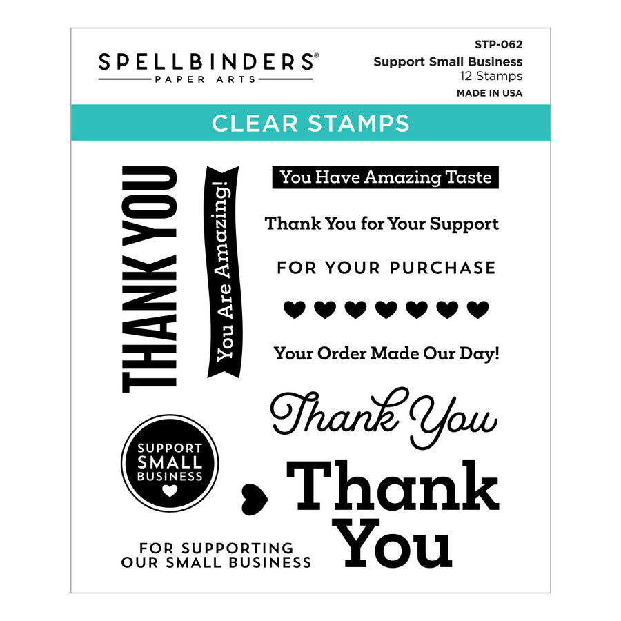 Spellbinders - Support Small Business Clear Stamp