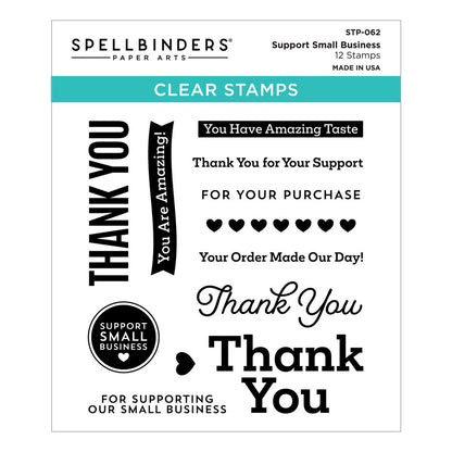 Spellbinders - Support Small Business Clear Stamp