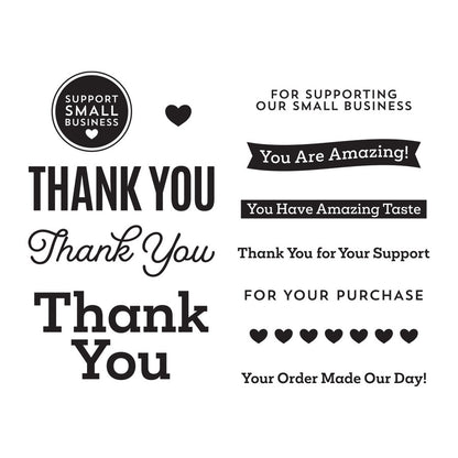 Spellbinders - Support Small Business Clear Stamp