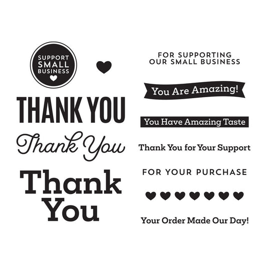 Spellbinders - Support Small Business Clear Stamp