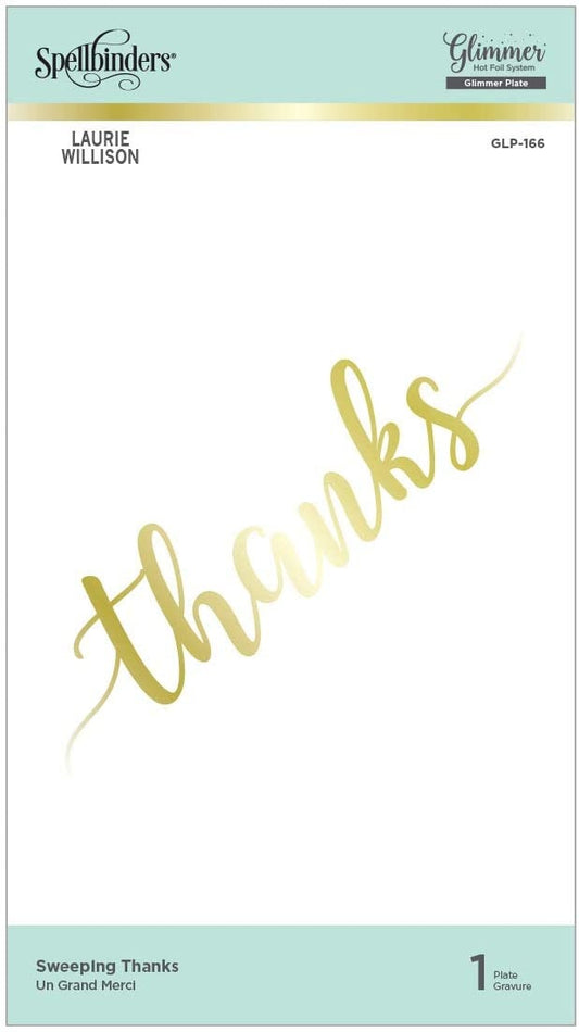 Spellbinders - Sweeping Thanks Hot Foil Plate