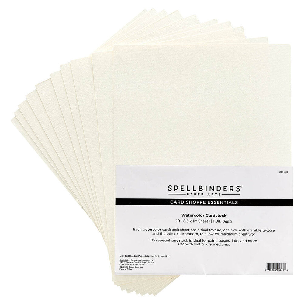 Spellbinders - Watercolor Cardstock 8.5x11 Inch