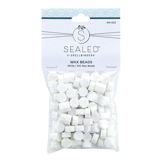 Spellbinders - White Wax Beads