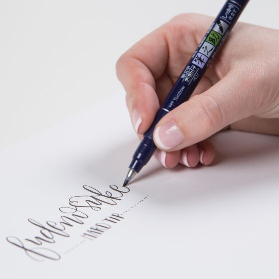 Tombow - Fudenosuke Brush Pen Hard Tip Black