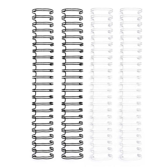 We R Makers - Cinch Wire 1 Inch Black and White (4pcs)